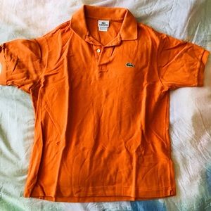 LACOSTE orange polo